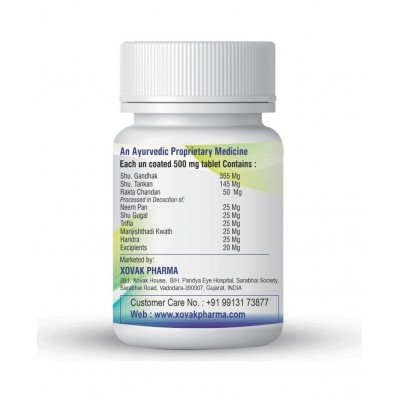 Xovak Pharma Ayurvedic Skynkyor- Glow Face, Skin Care Tablet 500 mg Pack Of 1