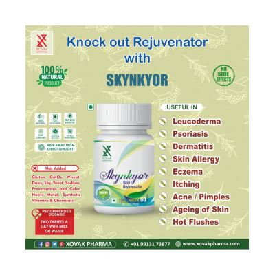 Xovak Pharma Ayurvedic Skynkyor- Glow Face, Skin Care Tablet 500 mg Pack Of 1