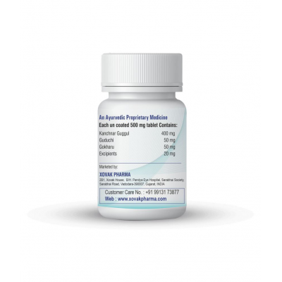 Xovak Pharma Ayurvedic Thyroid Care & Immune Booster Tablet 240 no.s Pack Of 4