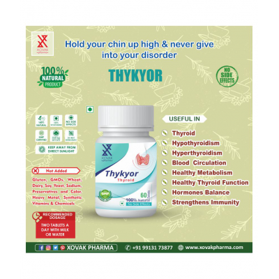 Xovak Pharma Ayurvedic Thyroid Care & Immune Booster Tablet 240 no.s Pack Of 4