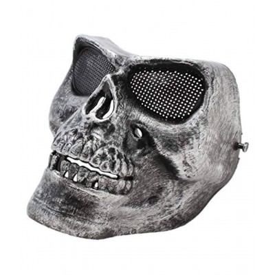 YUTIRITI 1 Pc Black Skull Face Mask Halloween Props Costume Cosplay Horror Party