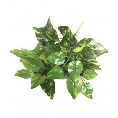 YUTIRITI Miniature Moneyplant Green Artificial Plants Bunch Plastic - Pack of 1