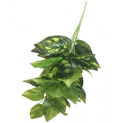YUTIRITI Miniature Moneyplant Green Artificial Plants Bunch Plastic - Pack of 1