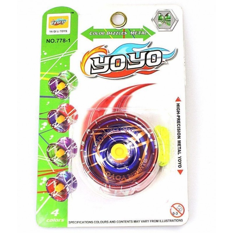 YoYo Unresponsive Spin Aluminum Alloy Metal with Spinning String Nice Cool Toy Gift for Kids
