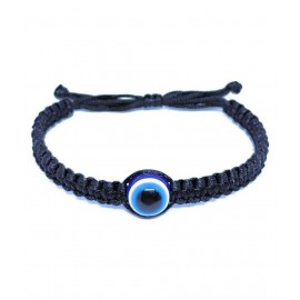 Yuvi Shoppe Evil Eye Bracelet Adjustable Wrist band for Girls Boys Mens Women  (black)