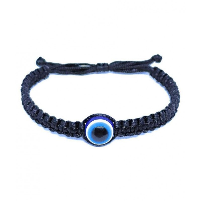 Yuvi Shoppe Evil Eye Bracelet Adjustable Wrist band for Girls Boys Mens Women  (black)