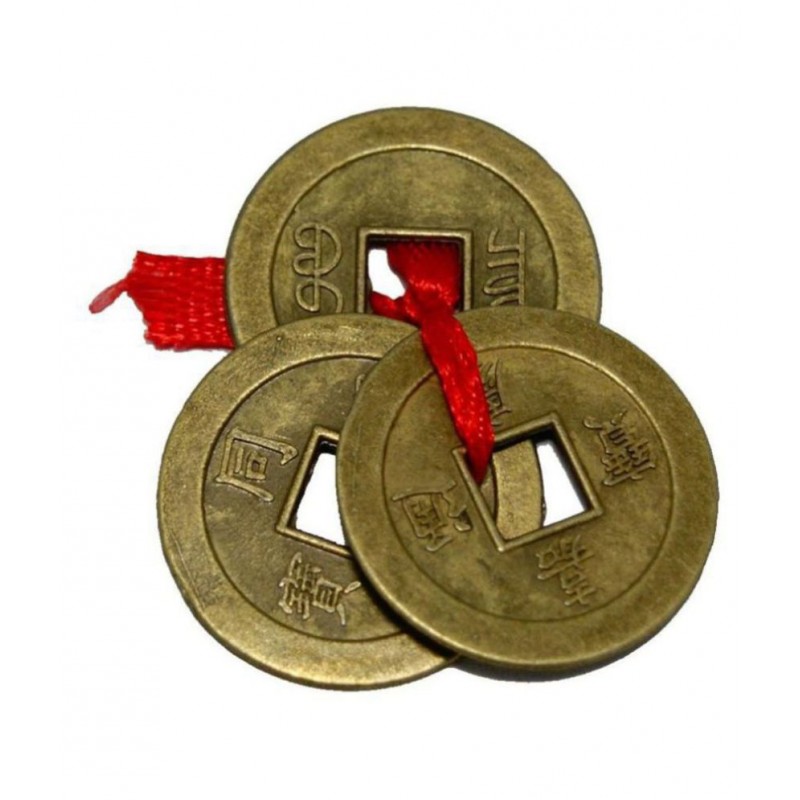 Yuvi Shoppe Feng Shui  Lucky Coins Showpiece - 3pcs