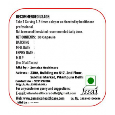 Zemaica Healthcare Capsule 60 no.s Pack of 2