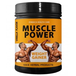 Zemaica Healthcare Muscle Power Weight Gainer Vanilla Flavr Powder 500 gm Pack Of 1