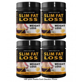 Zemaica Healthcare Slim Fat Loss Chocolate Flavor Powder 400 gm Pack Of 4