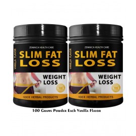 Zemaica Healthcare Slim Fat Loss Vanilla Flavor Powder 200 gm Pack Of 2