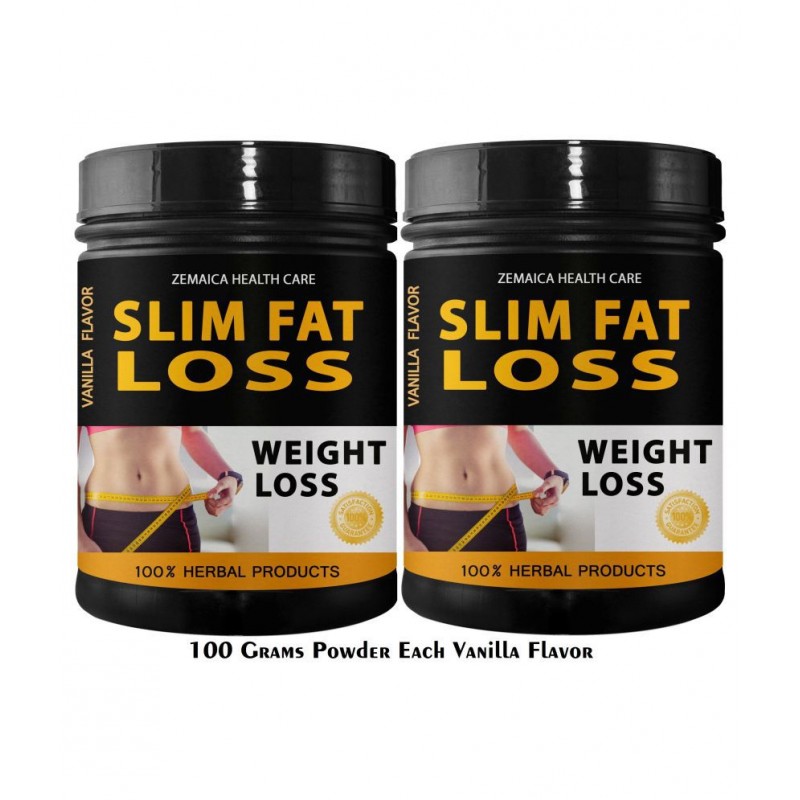 Zemaica Healthcare Slim Fat Loss Vanilla Flavor Powder 200 gm Pack Of 2