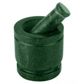 Zoltamulata Green Marble Ukhal Musali Mortar & Pestle Set Okhli Musal Khalbatta Kharad Set for Your Home with Height 4inch