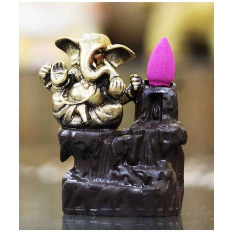 astound Multicolour Ceramic Ganesha Smoke Backflow/Home Decoration Item - Pack of 1
