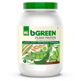 bGREEN by HealthKart Vegan Plant Protein Powder, 25 g Protein (Cafe Mocha, 1 kg)