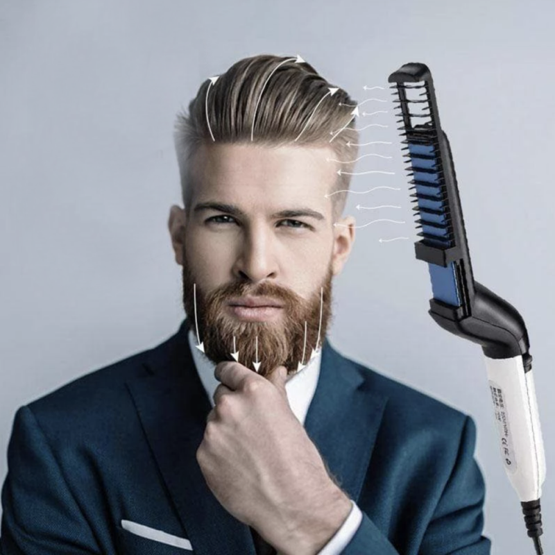 BEARD & HAIR STRAIGHTENER COMB FOR MEN