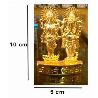 bhomik Laxmi Ganesh Brass Idol