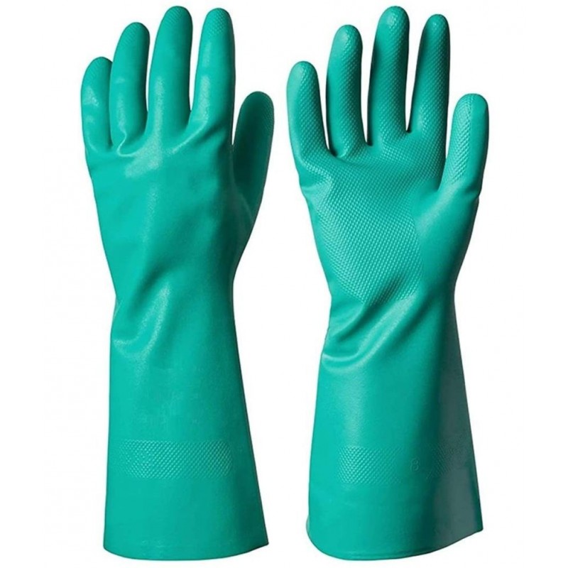 chemical resistant rubber hand gloves industrial purpose Rubber Safety Glove