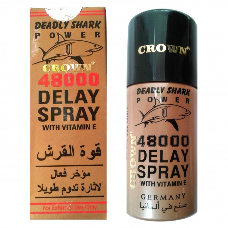 CROWN Deadly Shark Power 48000 Delay Spray for men, Timing spray for men