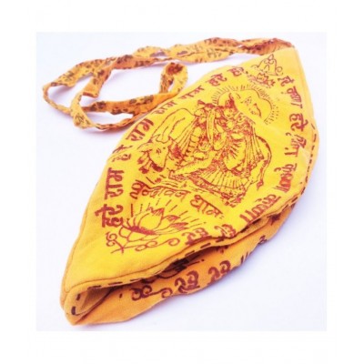 cyan spritual nepali tulsi haldi vaijanti pack of 4 hindu japa malas with bag Wood Chain Set