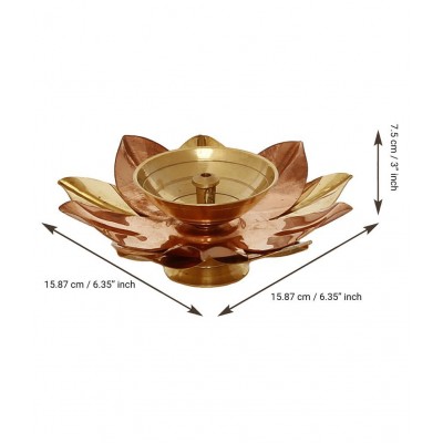 eCraftIndia Aluminium Diwali Diya - Pack of 1