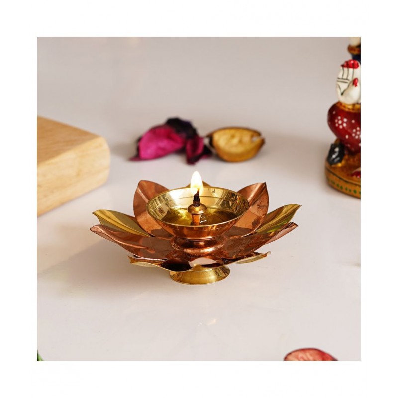 eCraftIndia Aluminium Diwali Diya - Pack of 1