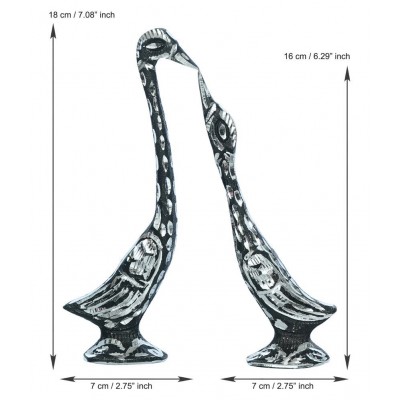 eCraftIndia Black Mix Metal Figurines - Pack of 1