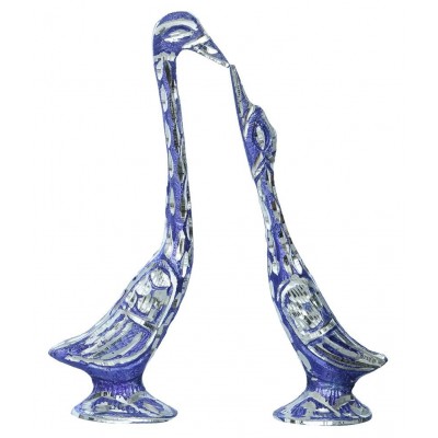 eCraftIndia Blue Mix Metal Figurines - Pack of 1