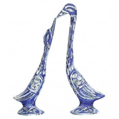 eCraftIndia Blue Mix Metal Figurines - Pack of 1
