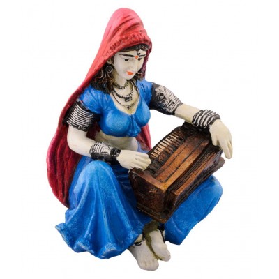 eCraftIndia Blue Polyresin Figurines - Pack of 1