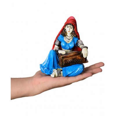 eCraftIndia Blue Polyresin Figurines - Pack of 1