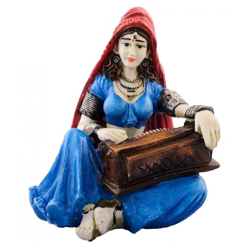 eCraftIndia Blue Polyresin Figurines - Pack of 1