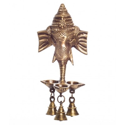 eCraftIndia Brown Brass Figurines - Pack of 1
