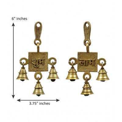 eCraftIndia Brown Brass Figurines - Pack of 2