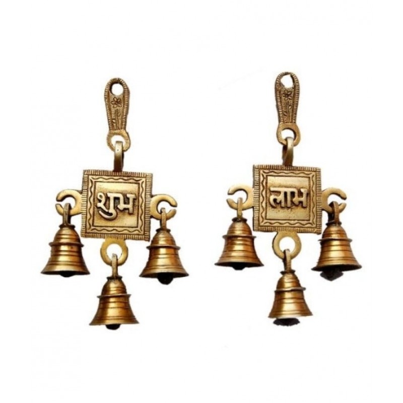 eCraftIndia Brown Brass Figurines - Pack of 2