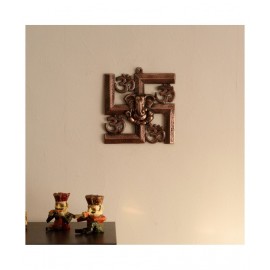eCraftIndia Brown Mix Metal Figurines - Pack of 1