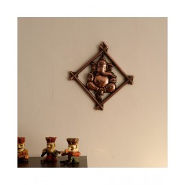 eCraftIndia Brown Mix Metal Figurines - Pack of 1
