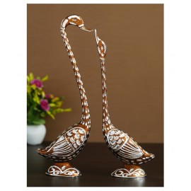 eCraftIndia Brown Mix Metal Figurines - Pack of 1