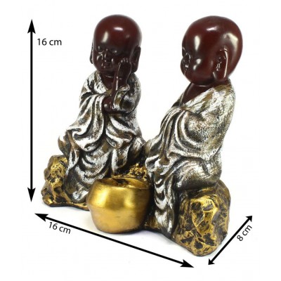 eCraftIndia Brown Polyresin Figurines - Pack of 1