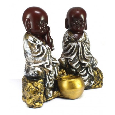 eCraftIndia Brown Polyresin Figurines - Pack of 1