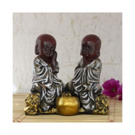 eCraftIndia Brown Polyresin Figurines - Pack of 1