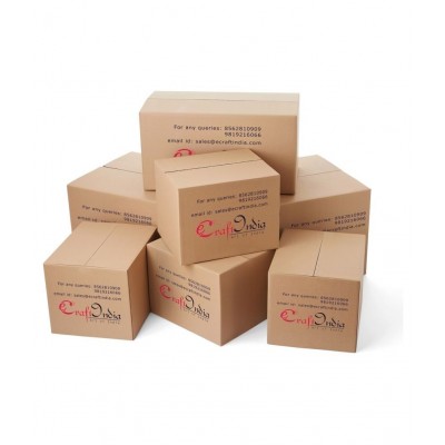 eCraftIndia Brown Polyresin Figurines - Pack of 4