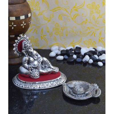 eCraftIndia Combo of Lord Ganesha Idol and Incense Stick Holder(Agarbatti Stand)