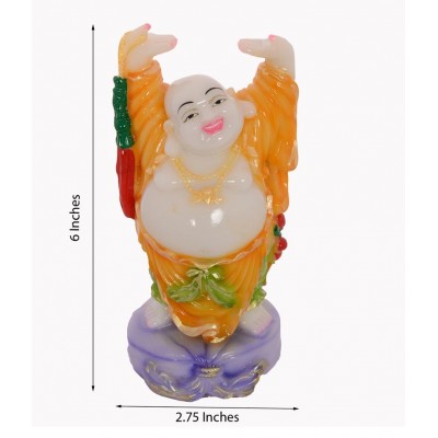 eCraftIndia Feng Shui Laughing Buddha with Hands Up