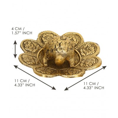 eCraftIndia Gold Aluminium Figurines - Pack of 1