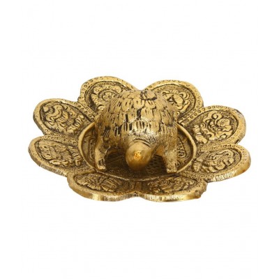 eCraftIndia Gold Aluminium Figurines - Pack of 1