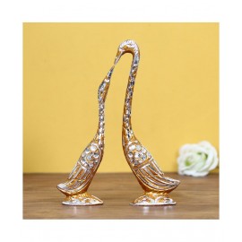 eCraftIndia Gold Aluminium Figurines - Pack of 2