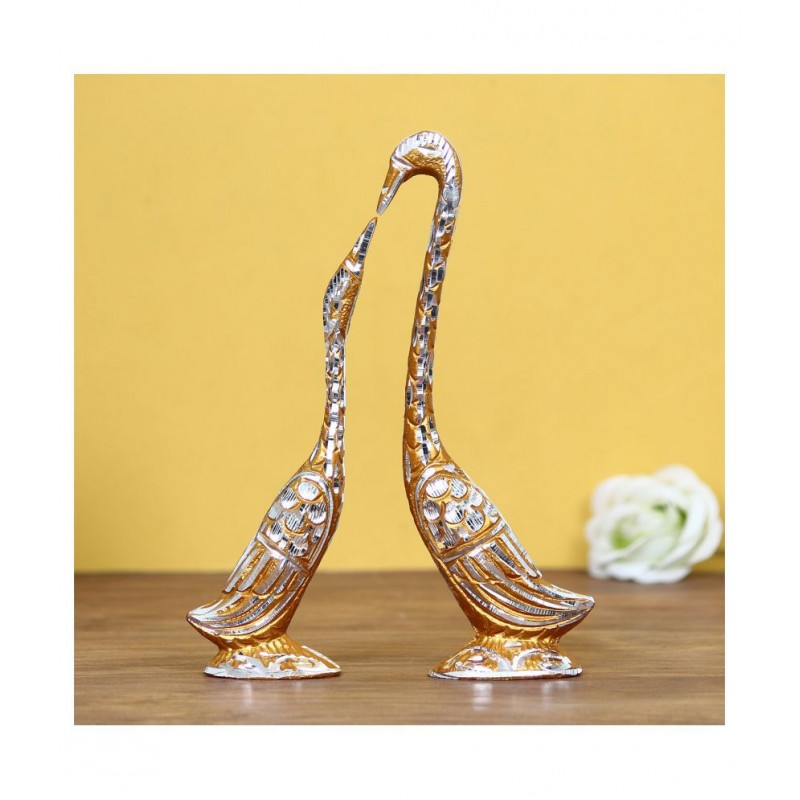 eCraftIndia Gold Aluminium Figurines - Pack of 2