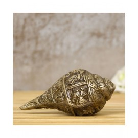 eCraftIndia Gold Brass Figurines - Pack of 1