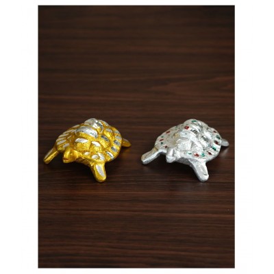 eCraftIndia Gold Mix Metal Figurines - Pack of 2